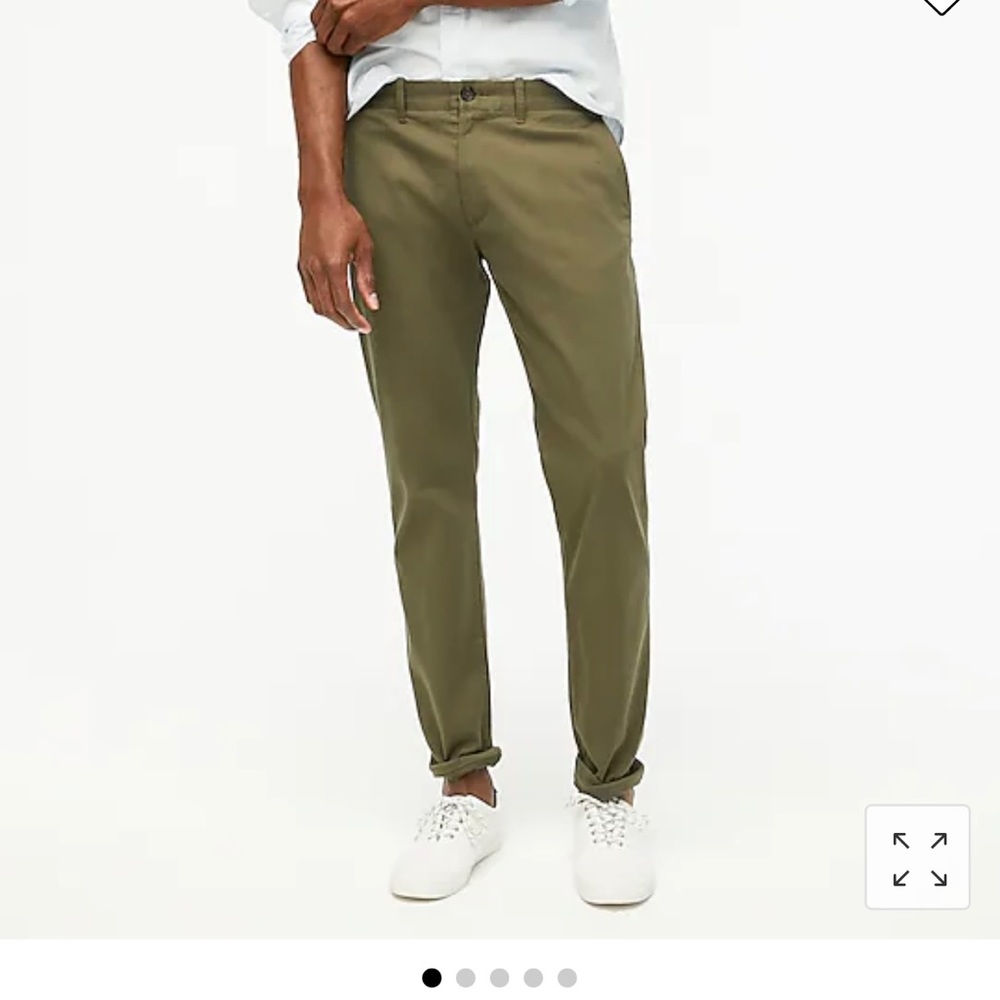 J Crew Mens Slim Flex Chino Catskill Green